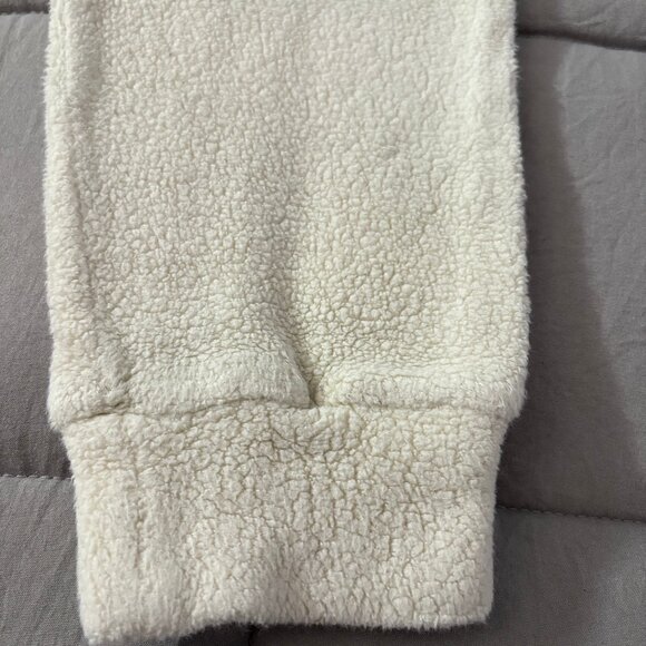 Organic cotton sherpa sleeper for toddlers, size 4T-5T. Made in USA! - Picture 4 of 11